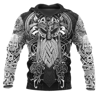 Viking Odin Order 3D Print Hoodie