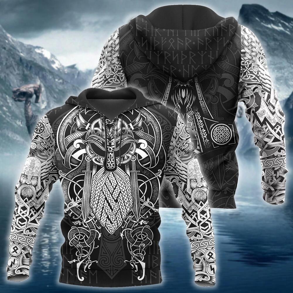 Viking Odin Order 3D Print Hoodie