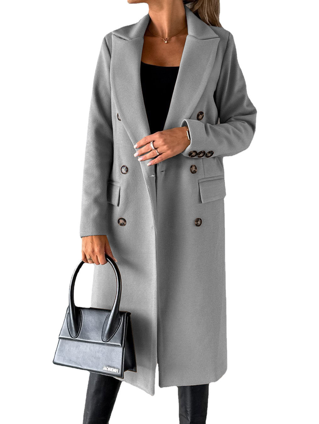 Long Sleeve Lapel Coat Winter For Womens