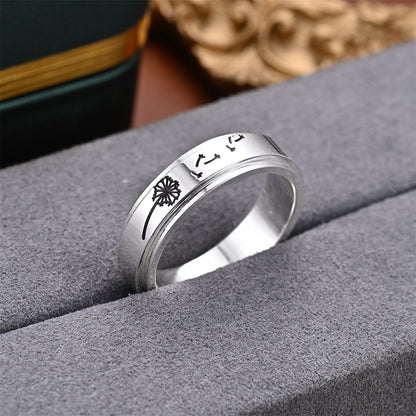 Rotatable S925 Silver Ring