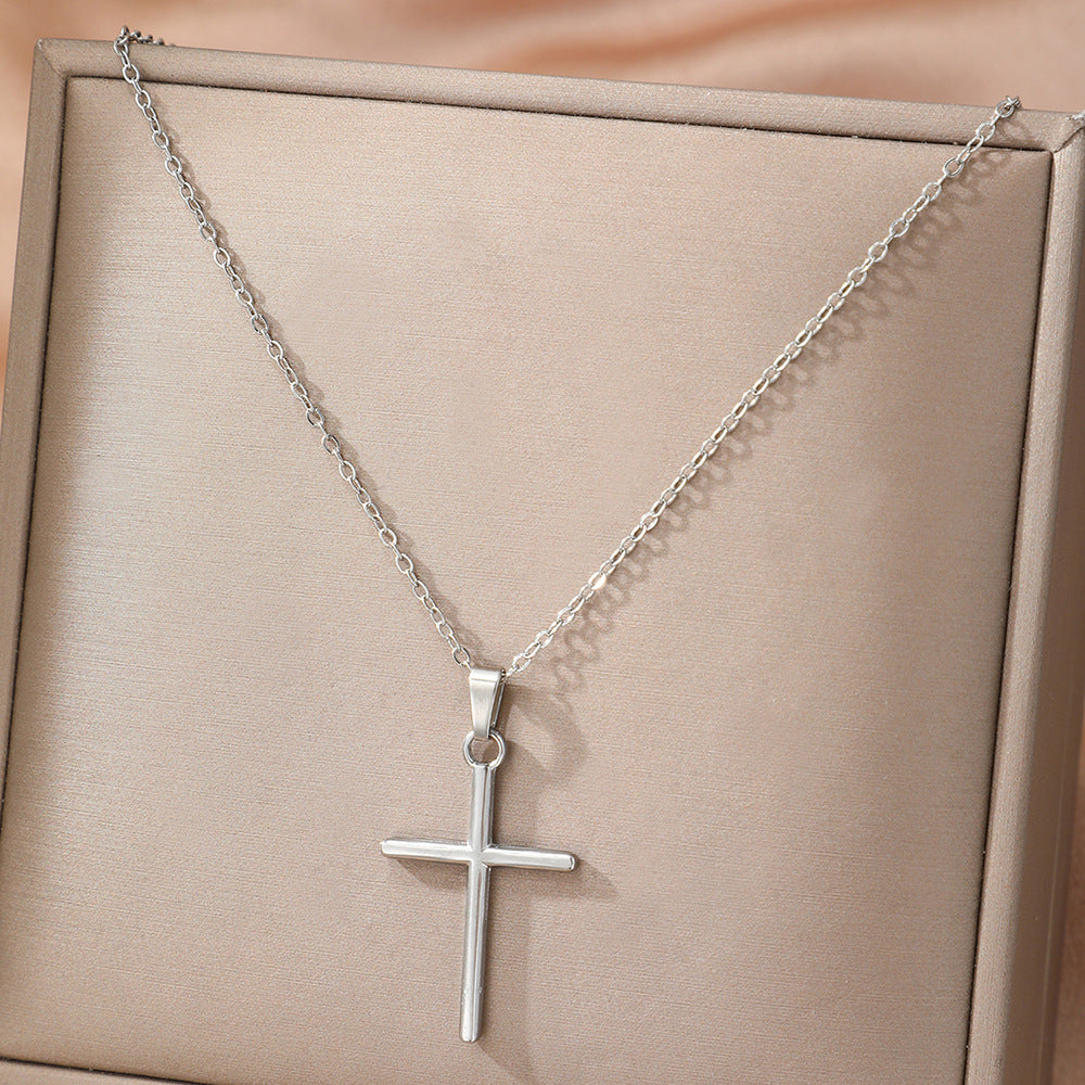 Cross Simple Necklace for Women's