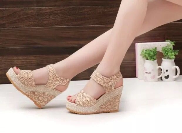 Flat Bottom High Heels Sandals