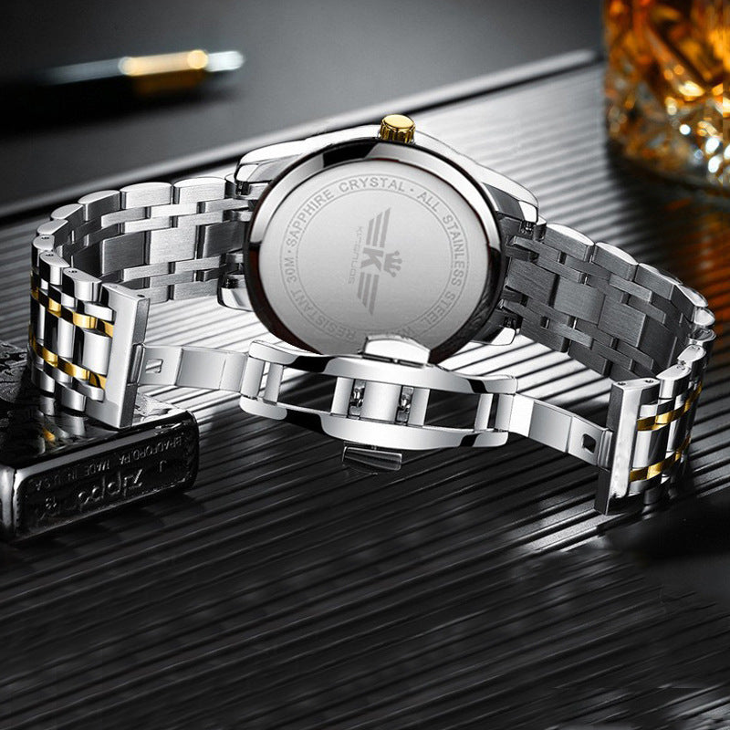 Dedima Men's Luxury Waterproof Watch With Fine Diamonds