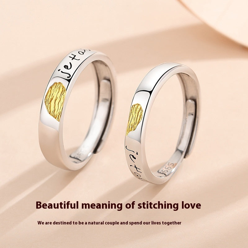 Adjustable Couple Love Rings For Men's And Women's