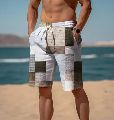 Breathable Hawaiian Print Men's Shorts