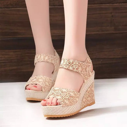 Flat Bottom High Heels Sandals