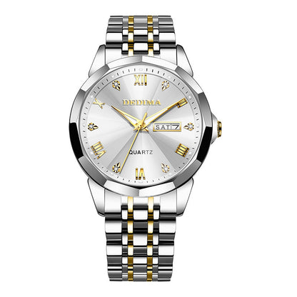 Dedima Men's Luxury Waterproof Watch With Fine Diamonds