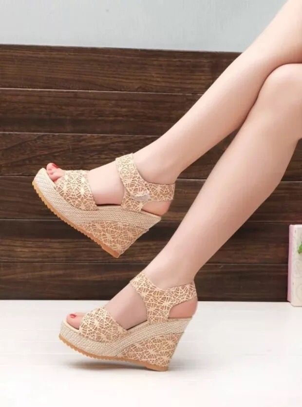 Flat Bottom High Heels Sandals