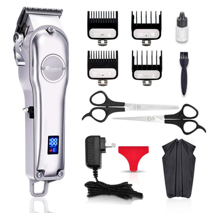 Men Hair Trimmer 3 in 1 IPX7 Waterproof Kit With LED Display And USB Rechargeable