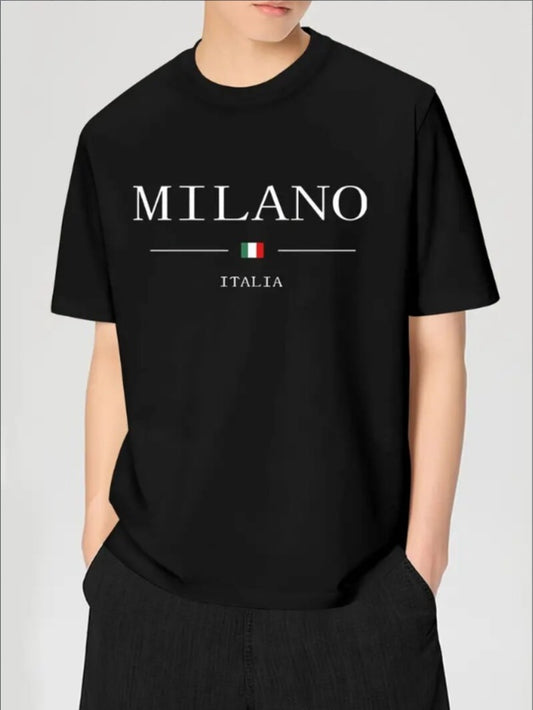 T-Shirt With Milano Print