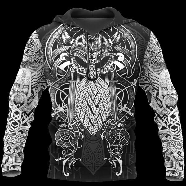 Viking Odin Order 3D Print Hoodie