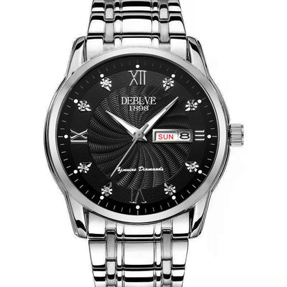 DeblVe 1898 Waterproof Men's Watch With Fine Diamonds