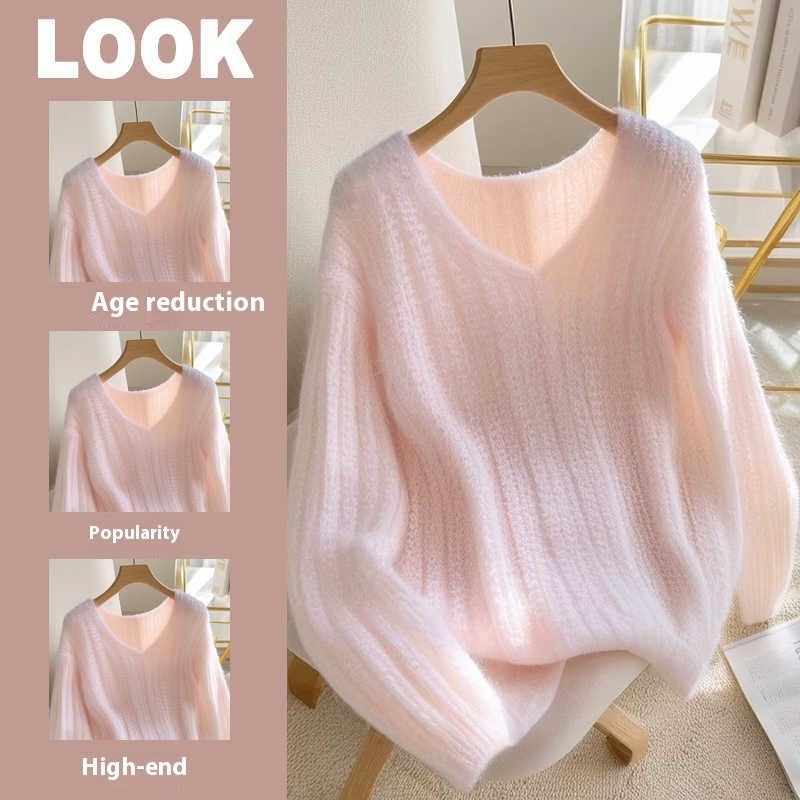 V-neck Soft Sweater