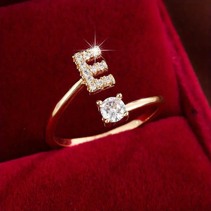 Initials Zircon Women's Ring