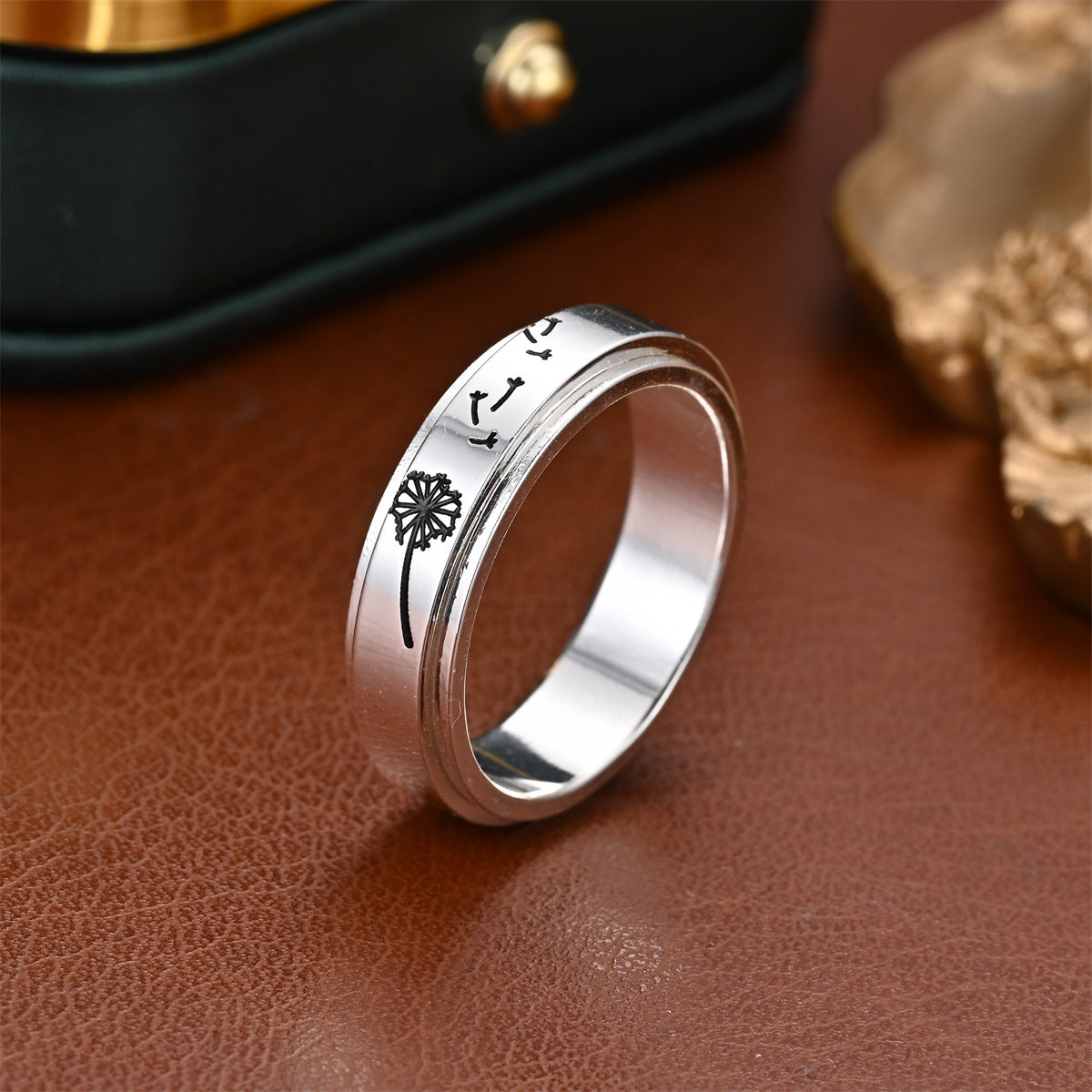 Rotatable S925 Silver Ring