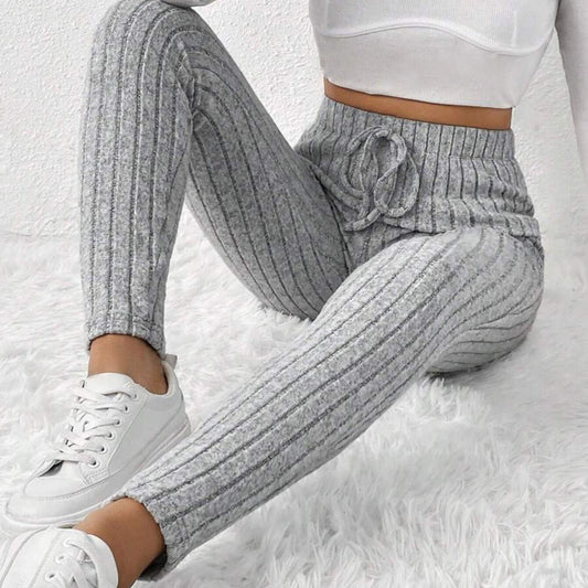 High Waisted Knit Pants