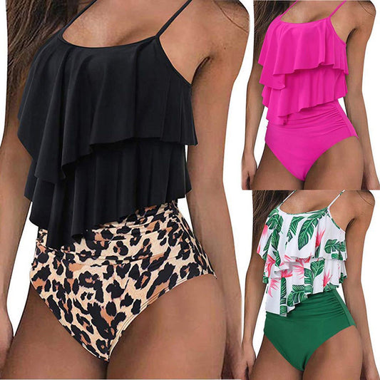 Costum de baie Bikini cu volane