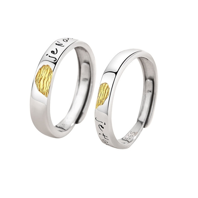 Adjustable Couple Love Rings For Men's And Women's