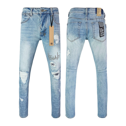 Straight Ripped Men's Jeans