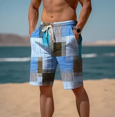 Breathable Hawaiian Print Men's Shorts