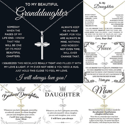 Personalized Gift Zircon Cross Necklace For Ladies