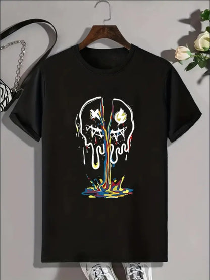 "Break Skull" Print T-shirt