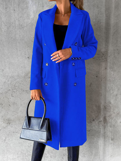 Long Sleeve Lapel Coat Winter For Womens