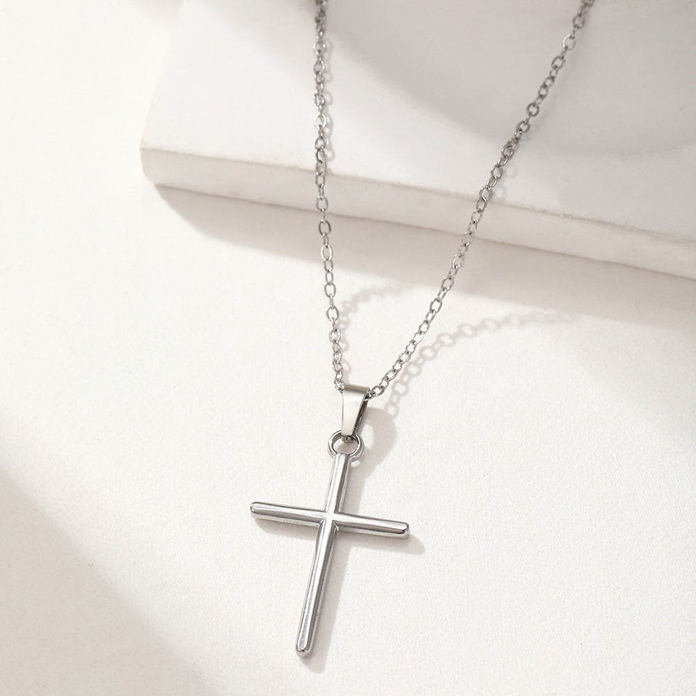 Cross Simple Necklace for Women's