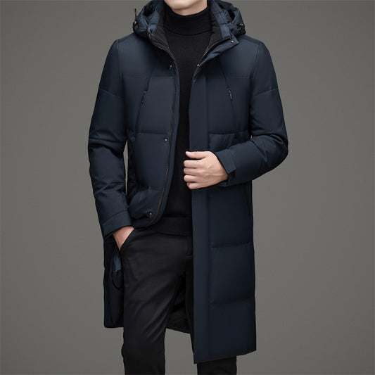 Warm Jacket With Duck Down And Detachable Hat