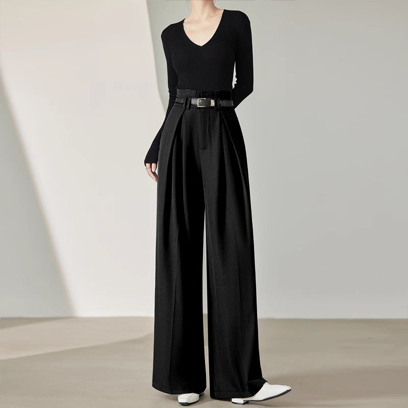 Women's High-Waisted Wide-Leg Pants