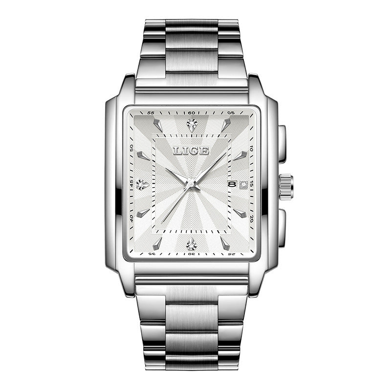 Lige Men's Watch With Classic Diamonds