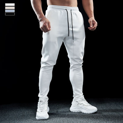 Pantaloni de fitness cu elastic pentru bărbați