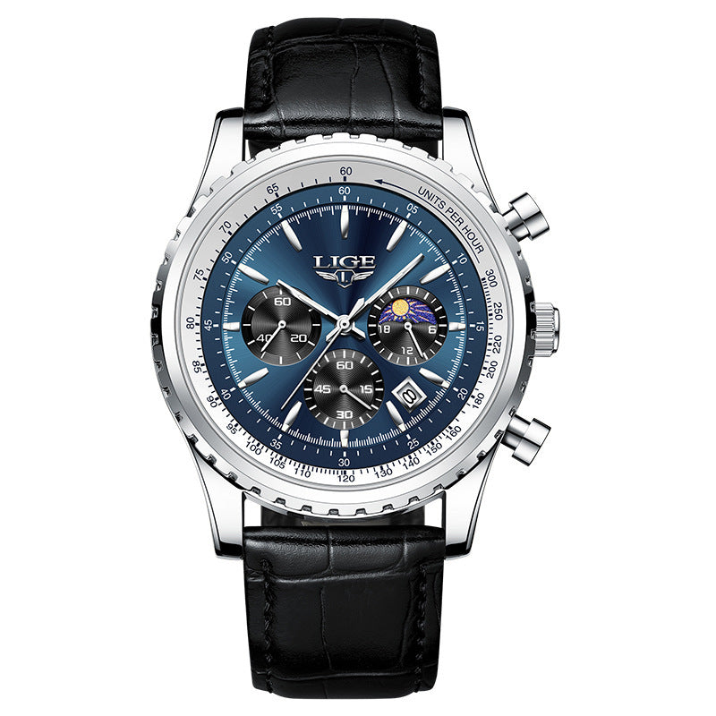 Lige Men's Waterproof Watch