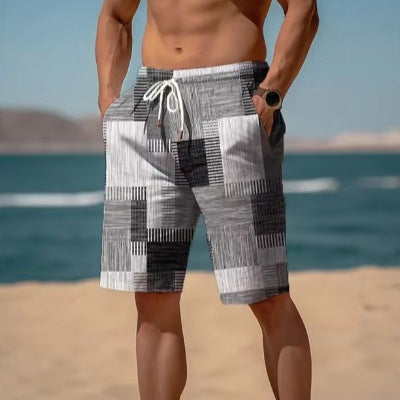 Breathable Hawaiian Print Men's Shorts