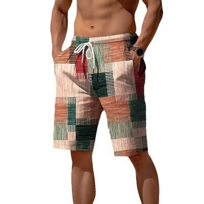 Breathable Hawaiian Print Men's Shorts