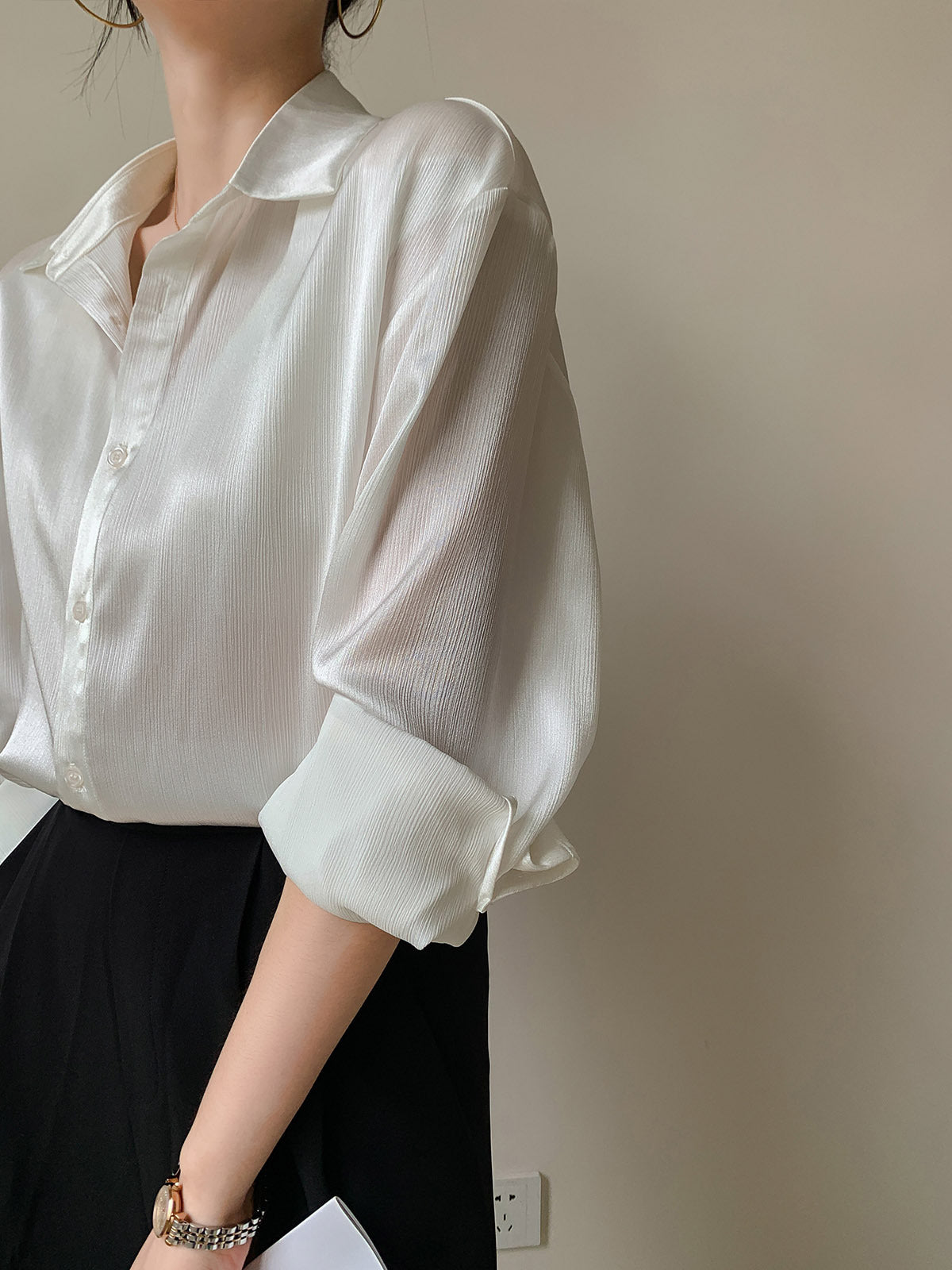 Women's Satin Shirt