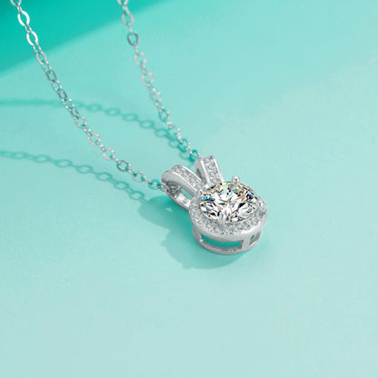 Pure Moissanite Necklace For Women's