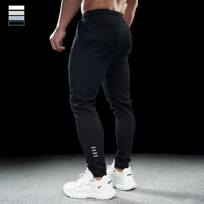 Pantaloni de fitness cu elastic pentru bărbați