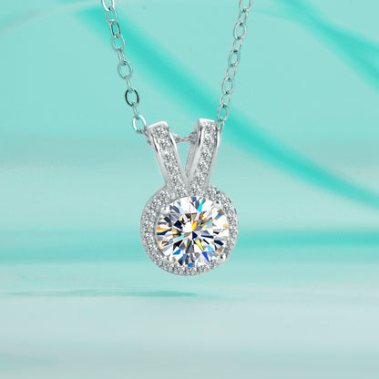 Pure Moissanite Necklace For Women's