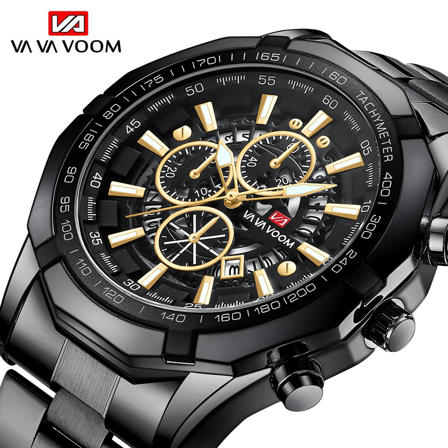 VA Men's Waterproof Style Watch