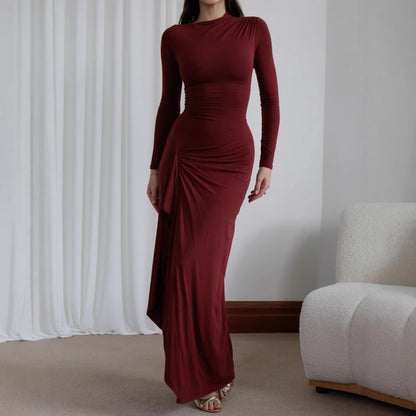 Slim-fitting Long-Sleeved Dress For Women