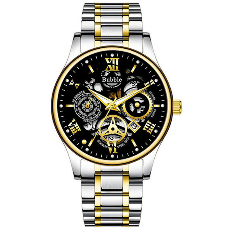 Luxury  Automatic Quartz Watch Stainless Steel