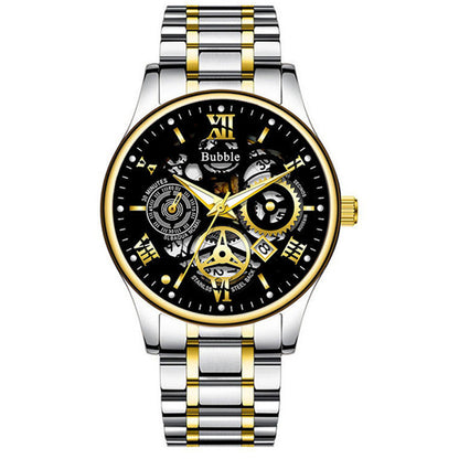 Luxury  Automatic Quartz Watch Stainless Steel