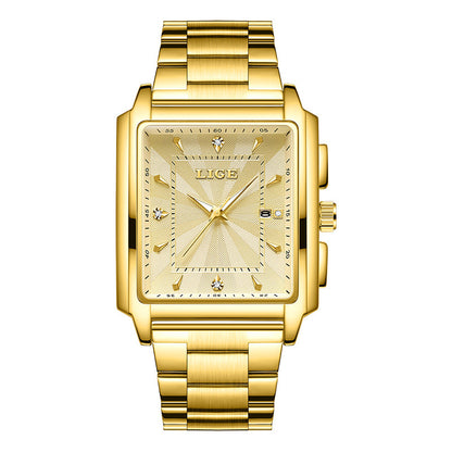 Lige Men's Watch With Classic Diamonds