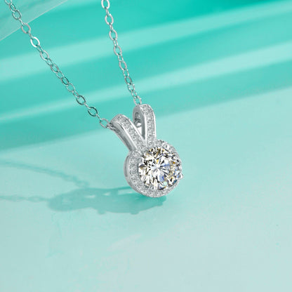 Pure Moissanite Necklace For Women's