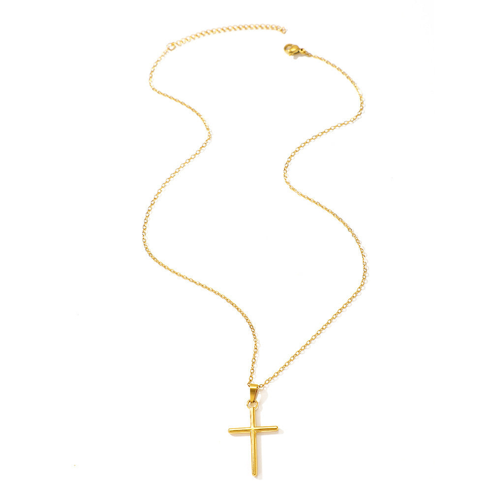 Cross Simple Necklace for Women's