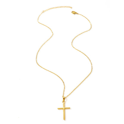 Cross Simple Necklace for Women's