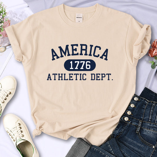 Tricou cu scrisoare americană