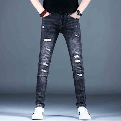 Slim-Fit Ripped Men's Jeans