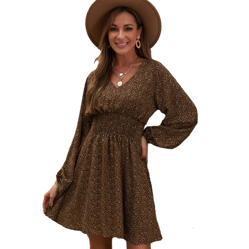 Long Sleeve V-Neck Dress